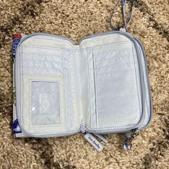 Vera Bradley Anchors Aweigh RFID Lighten Up Wallet Crossbody Bag - Picture 5 of 6